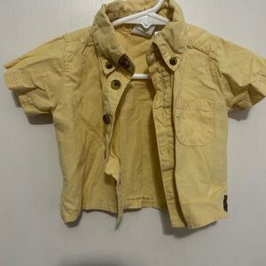 Vintage McBaby Yellow Button-Down Shirt